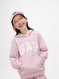 男童裝|Logo帽T-粉紅色