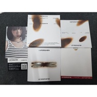 LE SSERAFIM Unforgiven Compact Album sealed unsealed  Photocard PC POB Chaewon Sakura Yunjin Kazuha 
