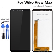 หน้าจอ LCD สำหรับ Wiko View Max พร้อมดิจิไทเซอร์หน้าจอสัมผัสชิ้นส่วนจอสัมผัสมือถืออุปกรณ์เสริมโทรศัพท์