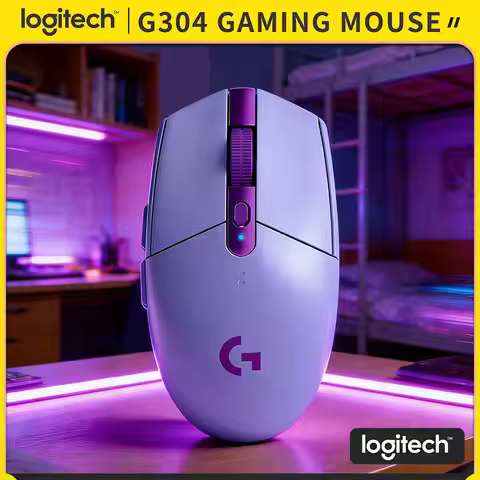 Logitech G304 Wireless Gaming Mouse LIGHTSPEED Tech 12000 DPI HERO Sensor 1ms Response 9-Month Batte