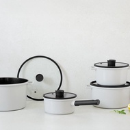 韓國製單柄/雙耳湯鍋18/20/24CM 曜黑限量版 燉鍋 湯鍋 深湯鍋