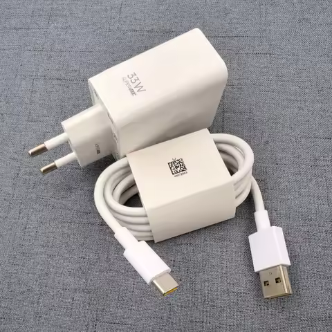 For OPPO 33W SuperVOOC Charger Fast Charging Power Adapter USB C Cable For OPPO K14 K13X A6S A96 A79