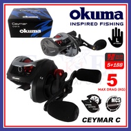 5kg Maxdrag Okuma BC Ceymar C101 Low Profile Baitcast Reel Baitcasting Fishing Reel Mesin BC Atas Pa