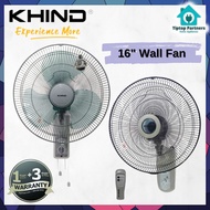 KHIND WALL FAN 16"/  KIPAS DINDING REMOTE WF16JR/ PULL CHAIN WF1602SE