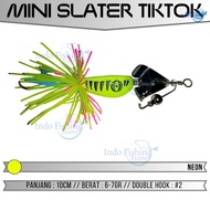 Lure Casting Moncrot Mini Slater Tiktok Propeler Umpan Mancing Gabus Super Berisik Baling-Baling Pan