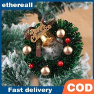 ETH 1pc Miniature Wreath Doll House Christmas Tree Wall Baking Dollhouse Accessories TH