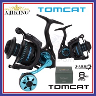 NEW Ajiking Tomcat Spinning Fishing Reel Mesin  Pancing Sound Alert  Mesin Katak Freshwater