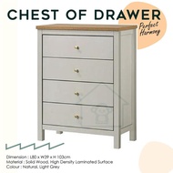 CHEST OF DRAWER /4 PULL-OUT DRAWER CABINET / DRAWER CABINET / STORAGE CABINET