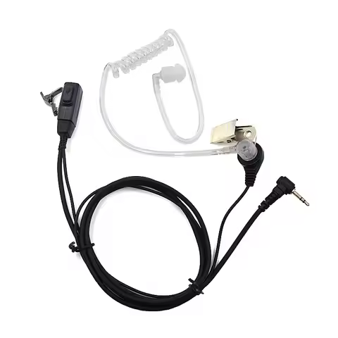 2.5mm FBI Acoustic Tube Earpiece Headset Mic PTT for Motorola Talkabout Radio TLKR T80 T82 T60 T3 T5