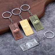 Hip Hop Jewelry Pendant Get Rich Dollar Small Banknote Keychain Pendant 26.1.5