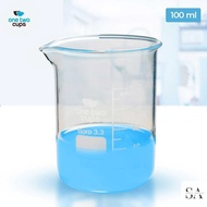 Multifunctional Borosilicate Glass Chemical Lab Measuring Cup - GG-17