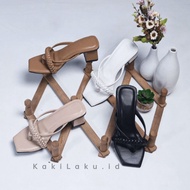 My Feet. Women's 5cm Block Heels Sandals, Fashionable Braided Flip-flops, Casual, Formal/, Size 35-4