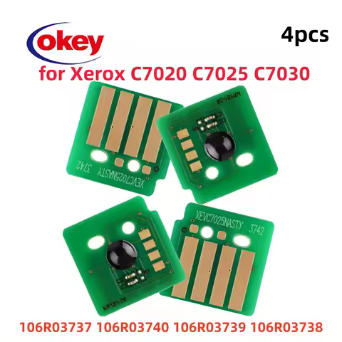 4X 106R03737 106R03740 106R03739 106R03738 23.6K 16.5K Toner Cartridge Chip For Xerox Versalink C702