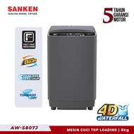 [Ready] Sanken Aw-S807 Mesin Cuci 1 Tabung 8Kg Top Loading