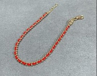 Redline 高版本V金紅繩手鍊 16CM/17CM可選