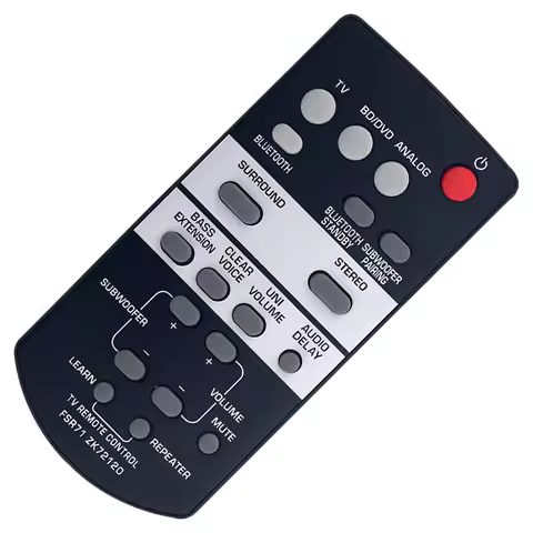 FSR71 ZK72120 Remote Control Compatible with Yamaha Speaker YAS-203 YAS-207 YAS-108 YAS-105 YAS-106 
