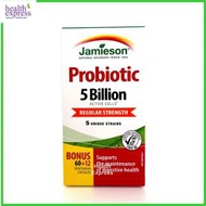 Jamieson - 純天然益生菌 50 億 60 +12 粒 [平行進口] 此日期前最佳:2024年12月31日 腸道消化健康免疫力平衡
