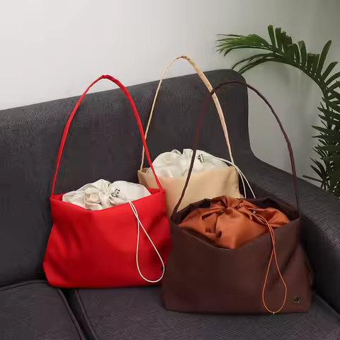 Soft Surface Cloud Shaped Shoulder Bag Nylon Double Strap Crossbody Bags Large Capacity Cloud Shaped