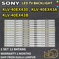 KLV-40EX430 KLV-40EX43A KLV-40EX43B SONY TV LED BACKLIGHT BARU READY STOCK KLV-40EX43 KLV40EX430 KLV