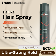 IFORM Deluxe Hairspray (420ml) | Hair Styling | Hair Spray | Hold Hair | Curl Hair