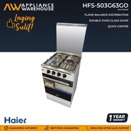 Haier HFS-503G63GO 50cm Gas Range 3 Burners with 63L Single Burner Gas Oven