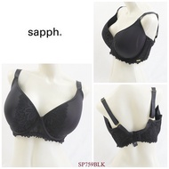 Women's Thin Foam Underwire Bra SAPPH Full Cup 32B 42DDD 44F Mix Lace Premium Underwear SP759