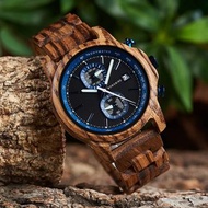 BOBO BIRD Wood Watch Men Luxury Timepieces Chronograph Auto Date Male Quartz Wristwatches Great Gift