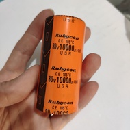 ELCO RUBYCON 10000uf 80v ORANGE CAPASITOR ELCO RUBYCON ORANGE