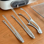 ChuyenNhabap Korean Barbecue Stainless Steel Blade Food BBQ Grill Steak CNY Tong