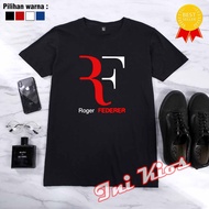 COOL!!! Cool ROGER FEDERER T-shirt for men ATLET TENNIS DISTRO NEW RFWanita