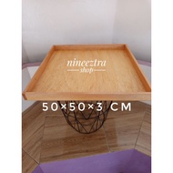 Wooden Storage box 50, 50, 3 cm plywood base, multi-purpose Wooden gift box