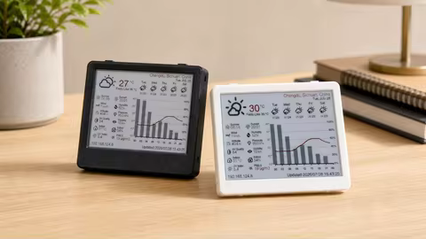 NM-EPD-420 ESP32-S3R8 4.2 Inch E-Paper Development Board with WiFi BLE 5 Weather Station Display AHT