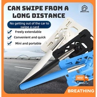 Telescopic Card Swiping Stick Long Reach Access Tool for Car Bike Parking ERP Customs SG STOCK