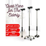 Quad Cane For The Elderly Stainless Steel Homemade9