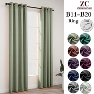 #2 B11-20 Ready Made Curtain/95% BLACKOUT CURTAIN Ring Eyelet For Door &amp; Window
