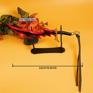 {tygkjgk} 8.6inch Solo Leveling Katana Sung Jin-Woo Samurai Sabre Metal Anime Cosplay Prop Real Kata