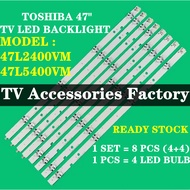 TOSHIBA 47L2400VM 47L5400VM 47 INCH LED TV BACKLIGHT ( LAMP TV ) 47L2400 47L5400