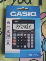 包平郵^ ^CASIO MS-270TV 桌面型計數機/計算機 (12位)A023