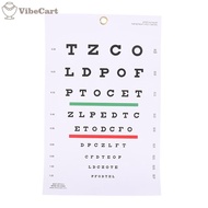 VibeCart‌ Premium Snellen Eye Chart Wall Chart Plastic Waterproof Snellen Charts For Eye Test Exams 