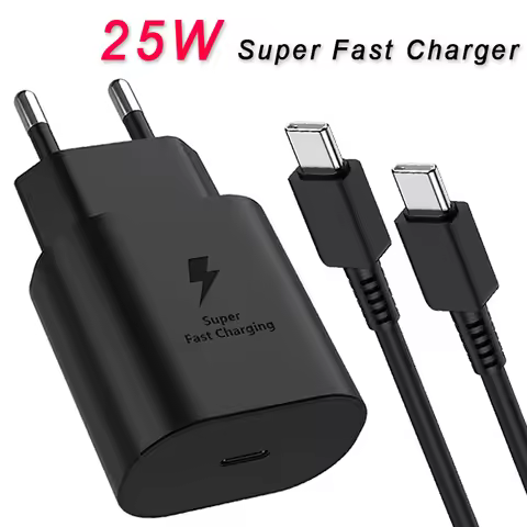Samsung Charger 25W Super Fast Charge EU Adapter Type C Cargador Original For Samsung Galaxy S26 S25