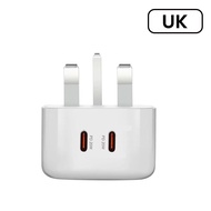 40W Dual Port USB-C Power Adapter PD 3.0 Wall Charger For Mobile Phone 20W Type C Charger