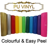 [READY STOCKS] PU Vinyl [Jenis Easy Peel] Heat Press Material / Heat Press PU Vinyl / Vinyl Baju / S
