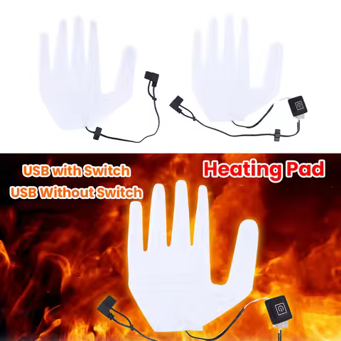 Heating Pad Electric Heating Film Glove Heating Sheet Xmas Gift USB Heated Gloves Pad Glove Heating 
