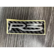 R3 LOGO Embelem 1pcs // FOR FRONT SKIRT LIP PROTON LOGO FOR CARS MOTORCYCLE R3 RACING