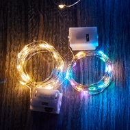 【hot】 LED Copper Wire Light String Lights Always Bright 1 Meter 10 Light Warm White Color Light Stri