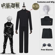 Anime Jujutsu Kaisen Gojo Satoru Cosplay Gojo Satoru Cosplay Costume High School Uniform Wig Suit Ha