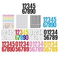 1 Inch Number Stickers Handbook Waterproof Number Labels Logo Archive Stickers Number D4f0
