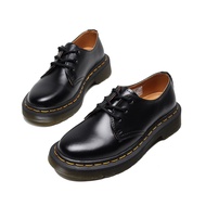 รองเท้าบู๊ทส์มินิมอลหนังแท้ Dr. Martin ทรงหัวมน ทรงหัวมน 3 ช่อง สำหรับผู้ชายและผู้หญิง รองเท้าแฟชั่น