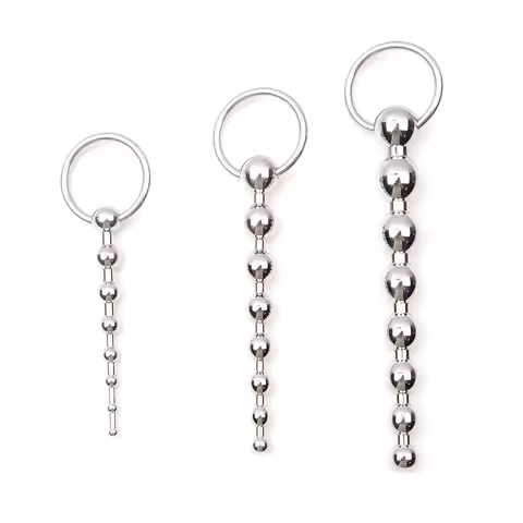 1PCS urethra dilators 8 beads beginner's urethra training urethral sounds urethral massage prostate 