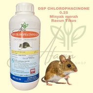 1L DSP Chlorophacinone 0.25 /Minyak Merah/Racun Tikus (sama TRIXON, YASODION UBAT TIKUS) Ubat Tikus 